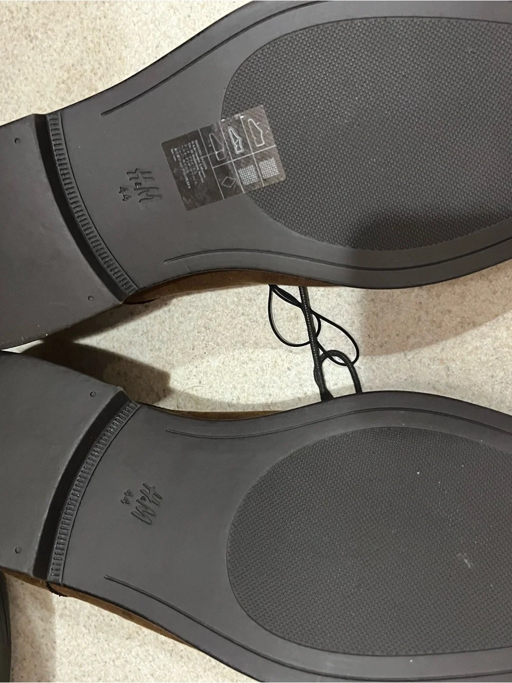 H&M Brown Suede Derby Lace-Up Shoes